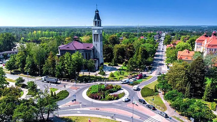 Przejazd z Knurowa a lotniskiem Pyrzowice