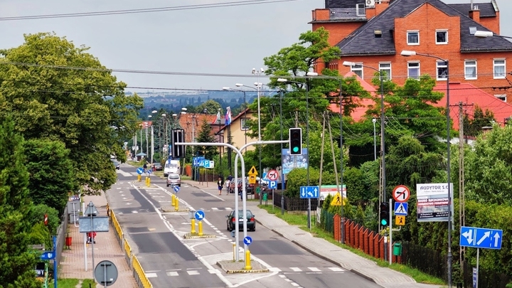 Przejazd z Ornontowic a lotniskiem Balice